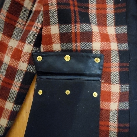 Anthropologie  Plaid Wool Dark Academia Lined Heritage Swing Jacket Coat - Picture 10 of 11
